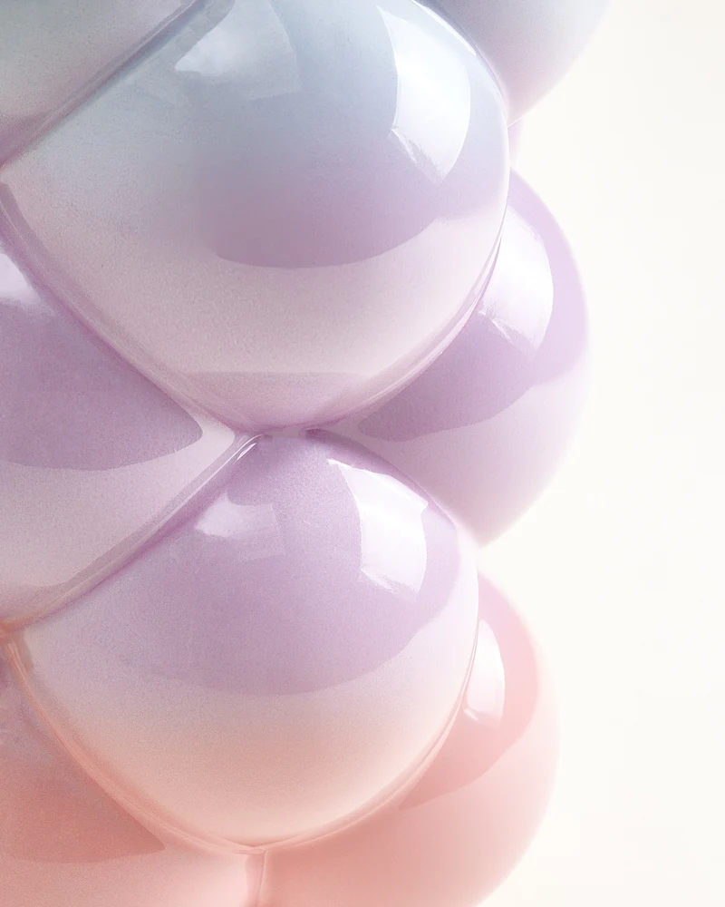 MaM x Patrick Vogel Vase L blau lila rosa
