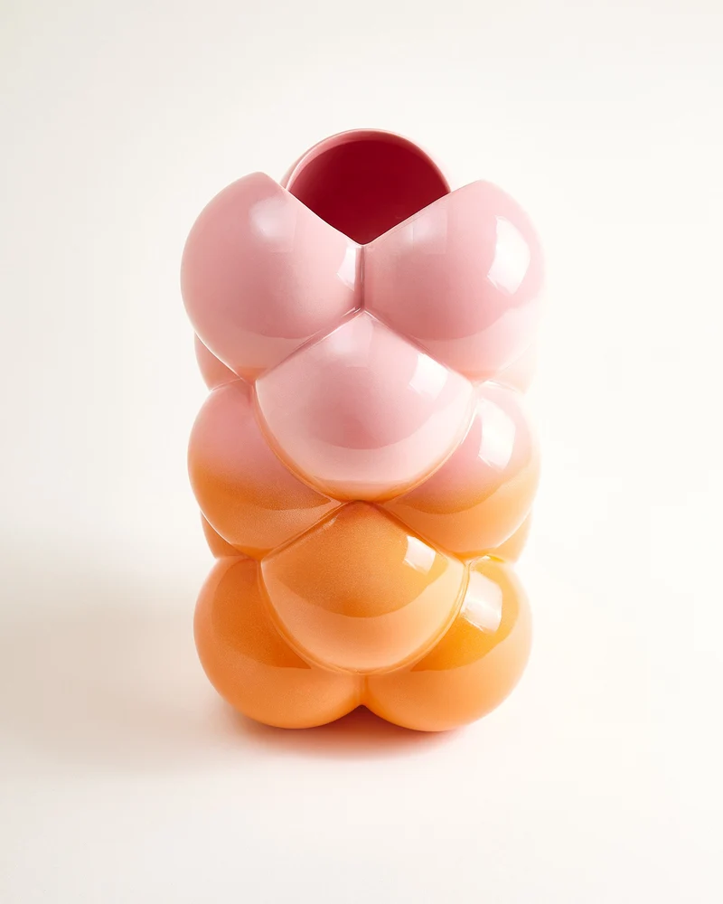 MaM x Patrick Vogel Vase L rosa orange