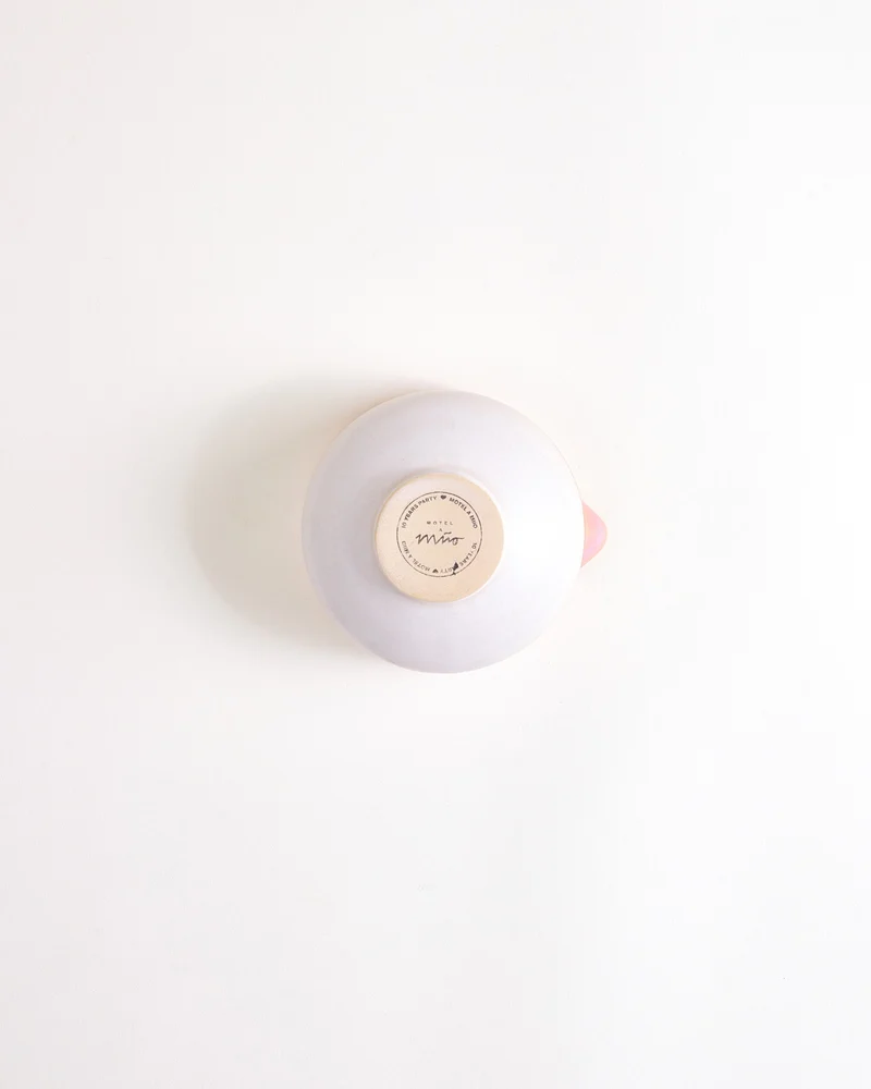 Nódoa Matcha Schale organic dipped rosa grün