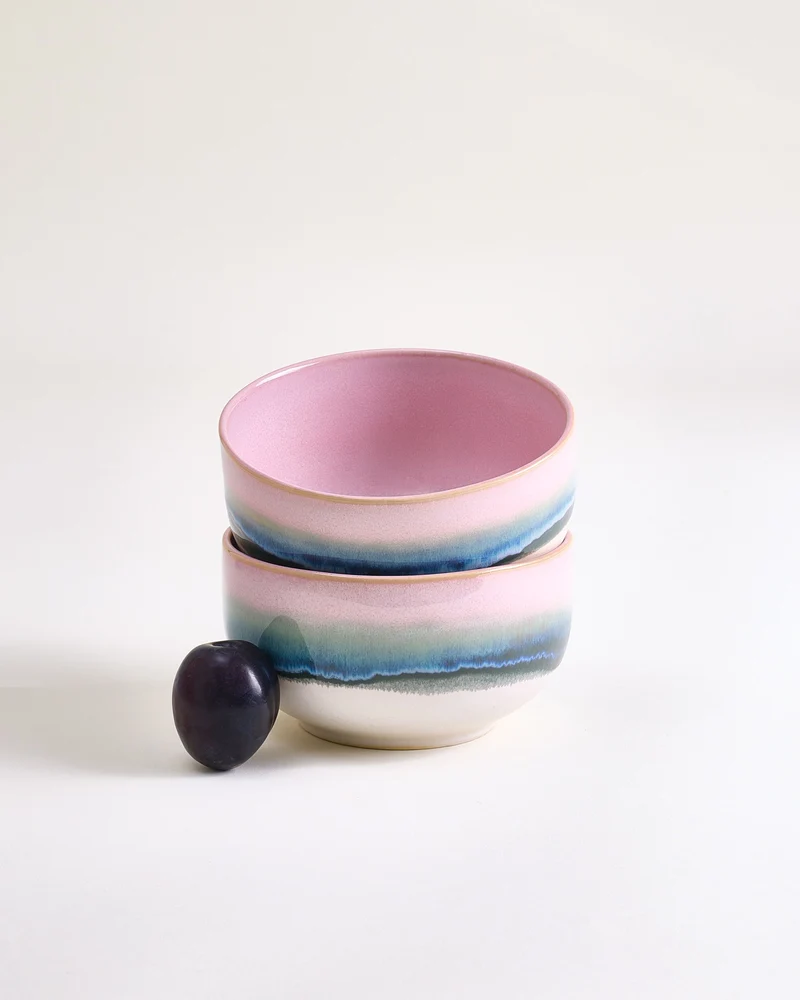 Nódoa Müslischale dipped rosa grün