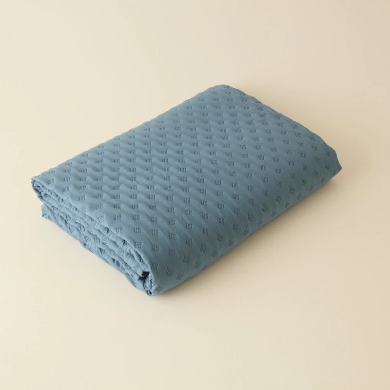 Karaca Ines Tagesdecken-Set, Doppelbett, Dunkelblau