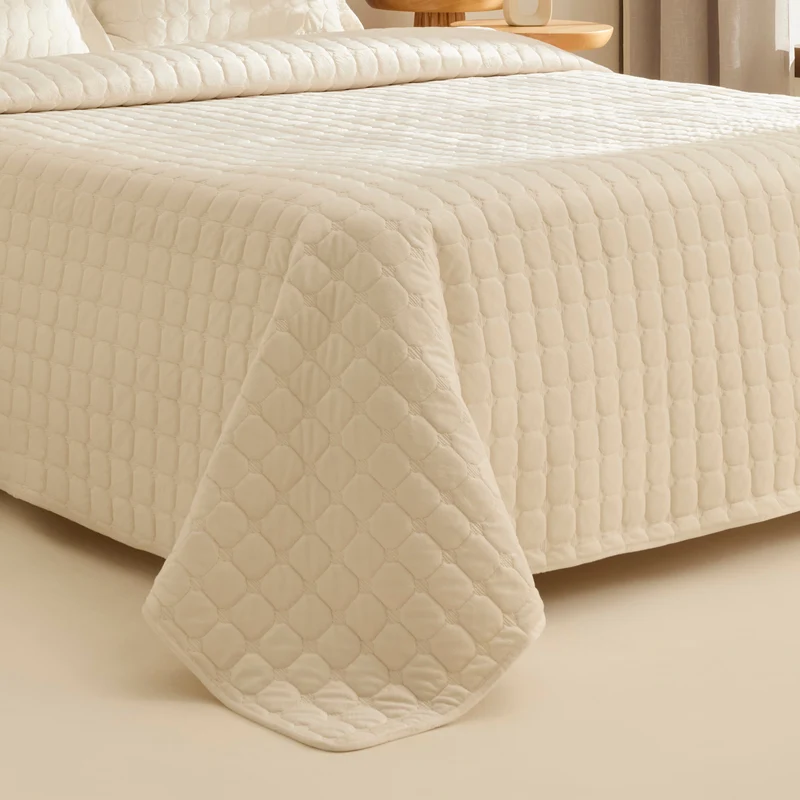 Karaca Alice Tagesdecke, Doppelbett, Creme
