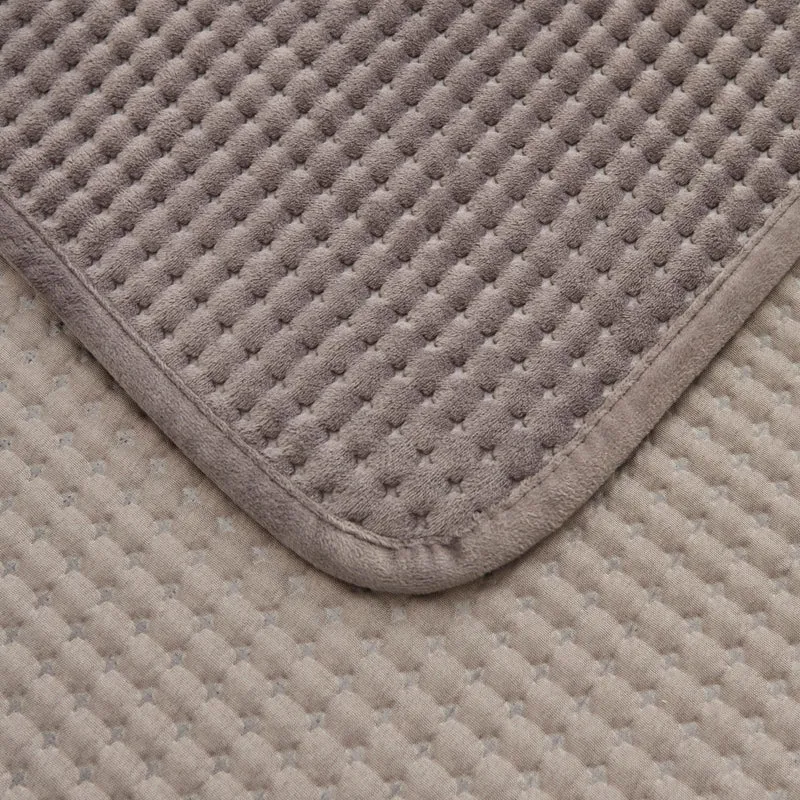 Karaca Chloe Tagesdecke, Doppelbett, Anthrazit