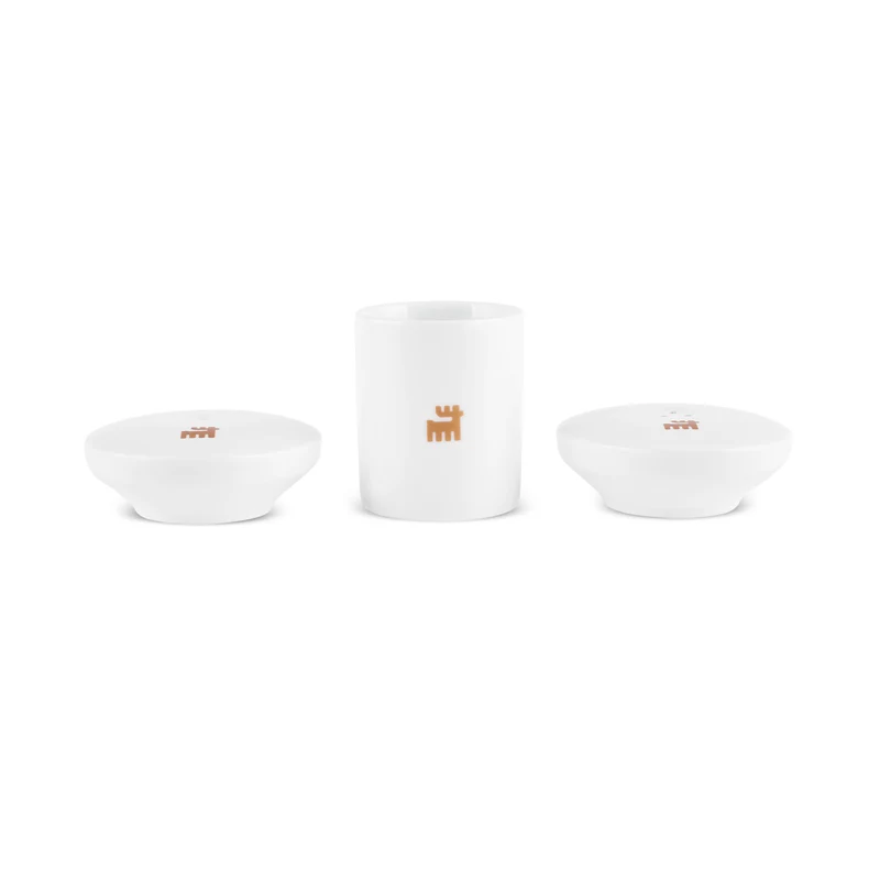 Karaca Stream Bone Merope Gold 53-teiliges Tafelservice für 12 Personen
