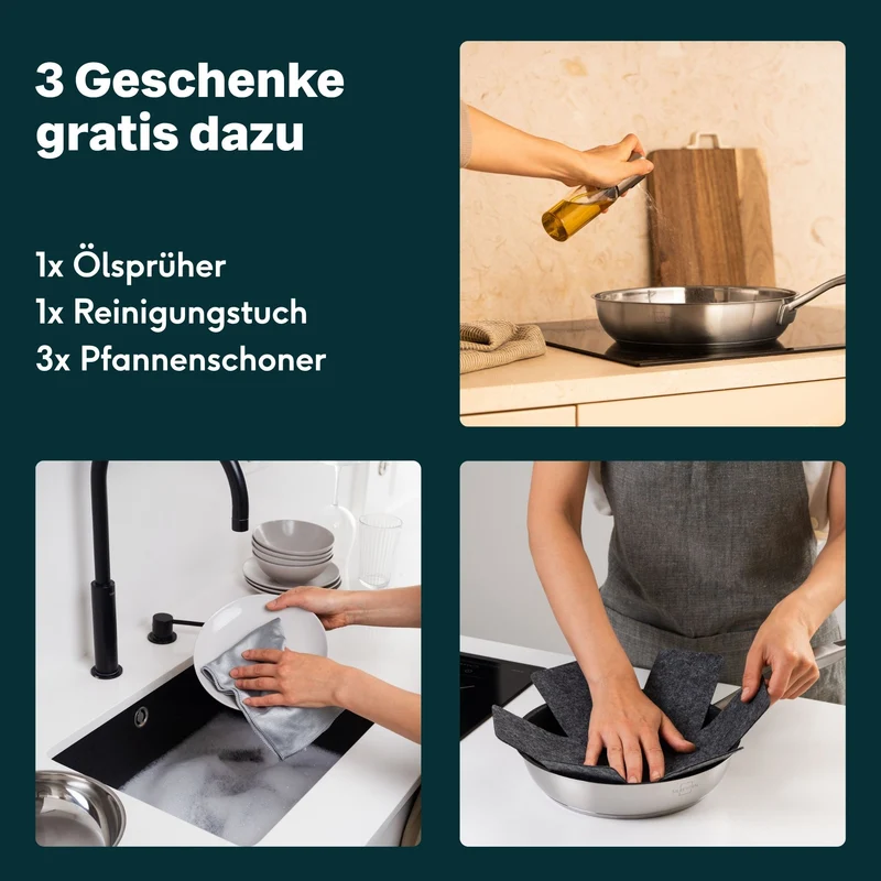 Pfannen & Topfset Beschichtet 12-teilig