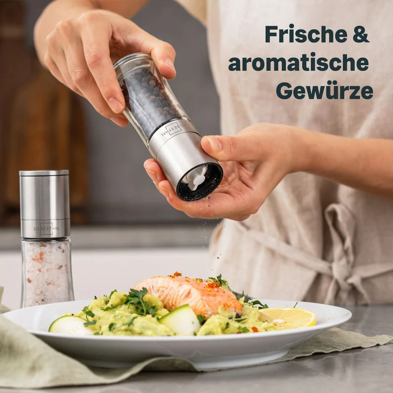 Gewürzmühle + Muskatmühle Set