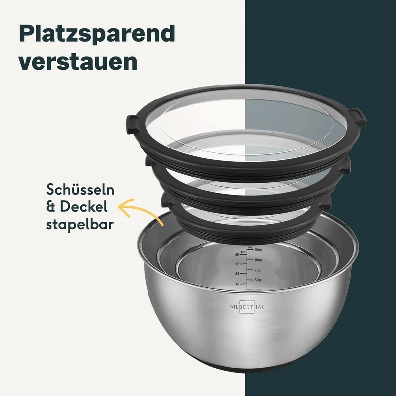 Edelstahlschüssel 5 Liter