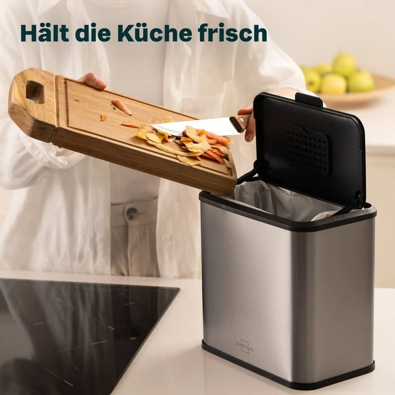 6x Aktivkohlefilter für Biomülleimer 4 Liter
