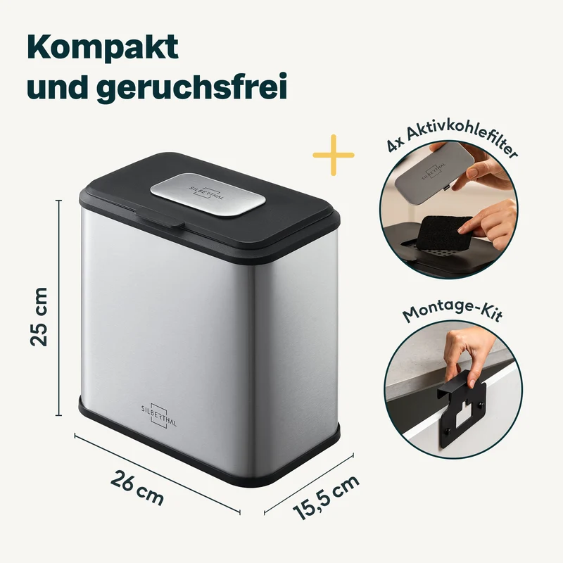 Biomülleimer 4 Liter