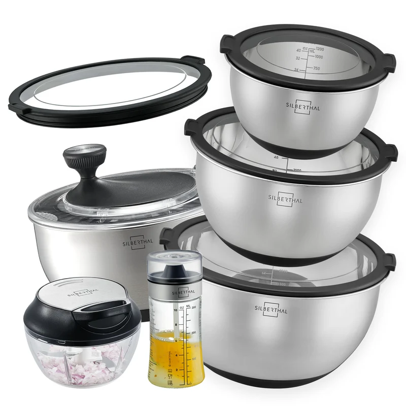Salatschleuder Set 7-teilig