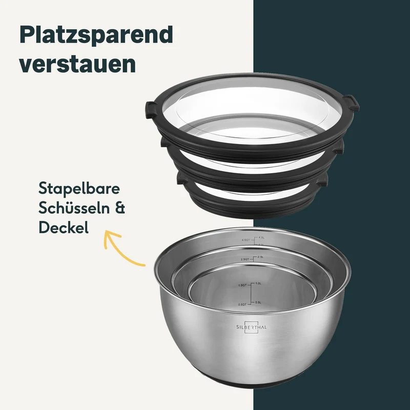 Salatschleuder Set 7-teilig