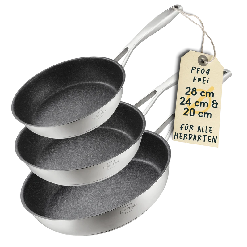 Pfannen 3er- Set Beschichtet