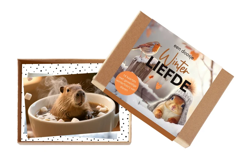 Doosje Winterliefde met winterdieren