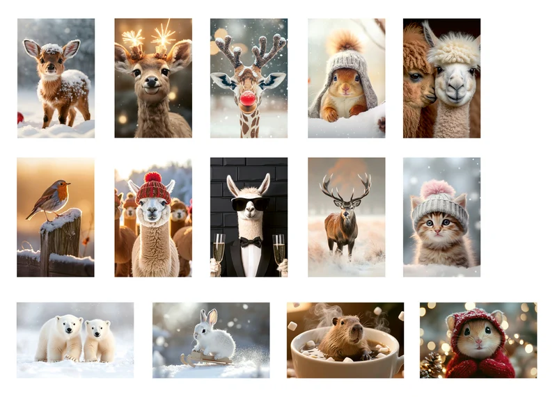 Doosje Winterliefde met winterdieren