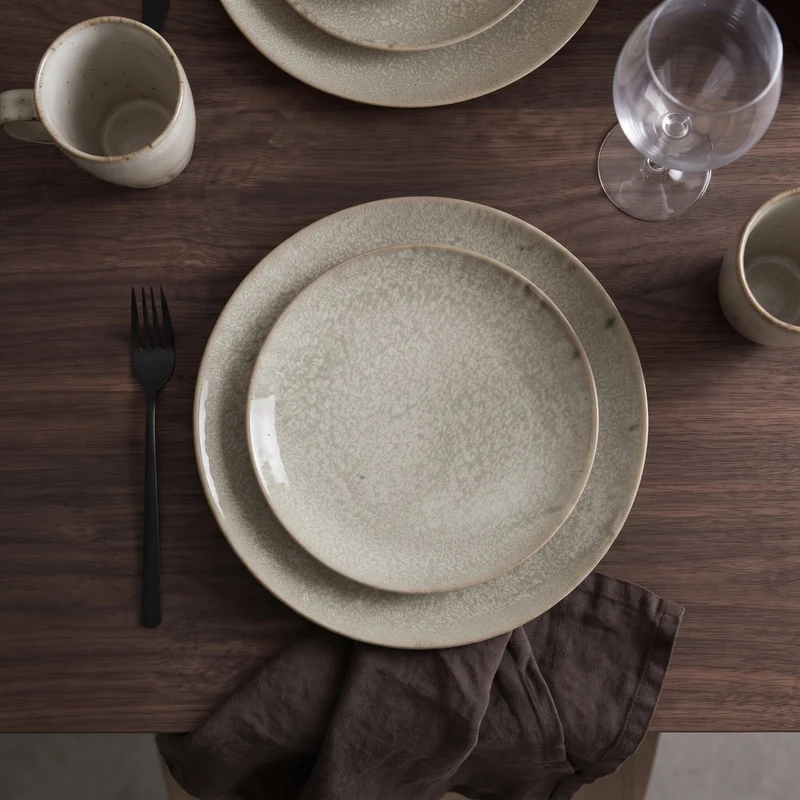 Cookinglife Speiseteller Linen Beige ø 27 cm – 6 Stück
