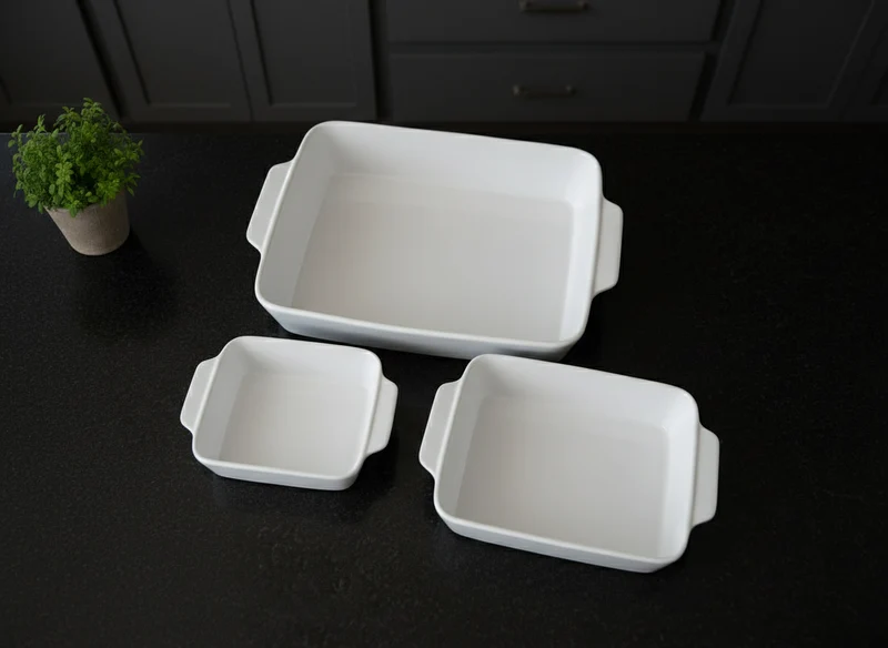 Cookinglife Ofenform-Set 3-teilig Weiß