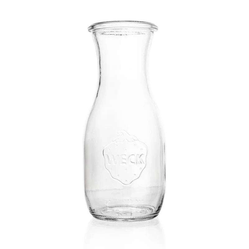WECK-Saftflasche 530 ml RR 60 mit Glasdeckel im 6er Karton
