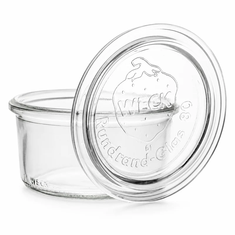 WECK-Sturzglas 165 ml RR 80 mit Glasdeckel im 12er Karton