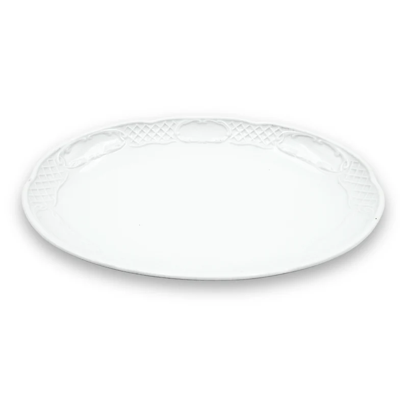 Beilagenteller groß Flora oval 32cm x 22,5cm