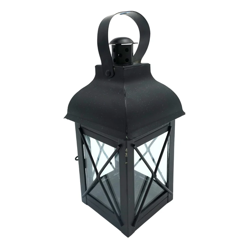Laterne schwarz 20cm hoch