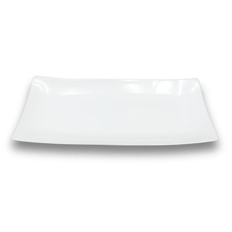 Teller eckig länglich weiß 30cm x 13cm