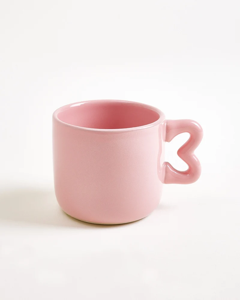 Seia Tasse & Untertasse Herz rosa