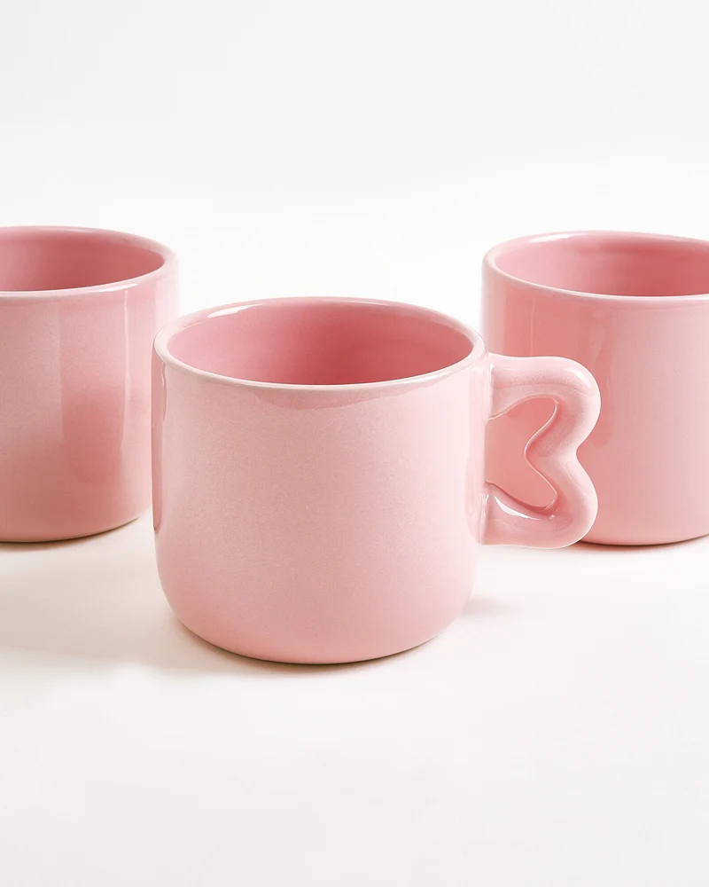 Seia Tasse & Untertasse Herz rosa