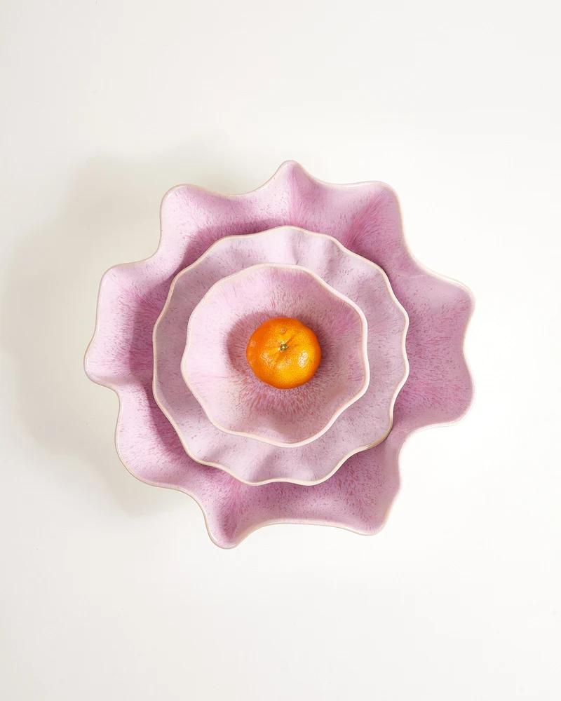 Areia Geschirr-Set shell rosé 3-teilig