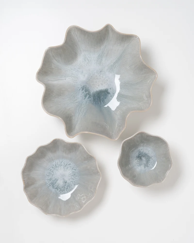 Areia Geschirr-Set shell grau 3-teilig