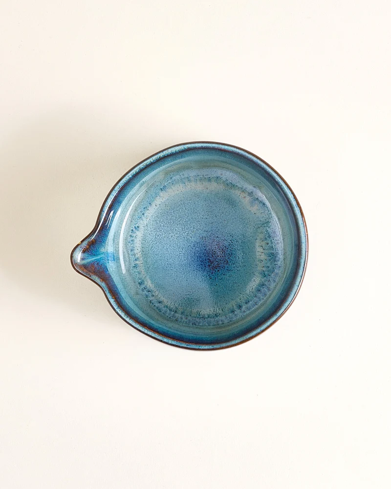 Madeira Matcha Schale bubble grünblau