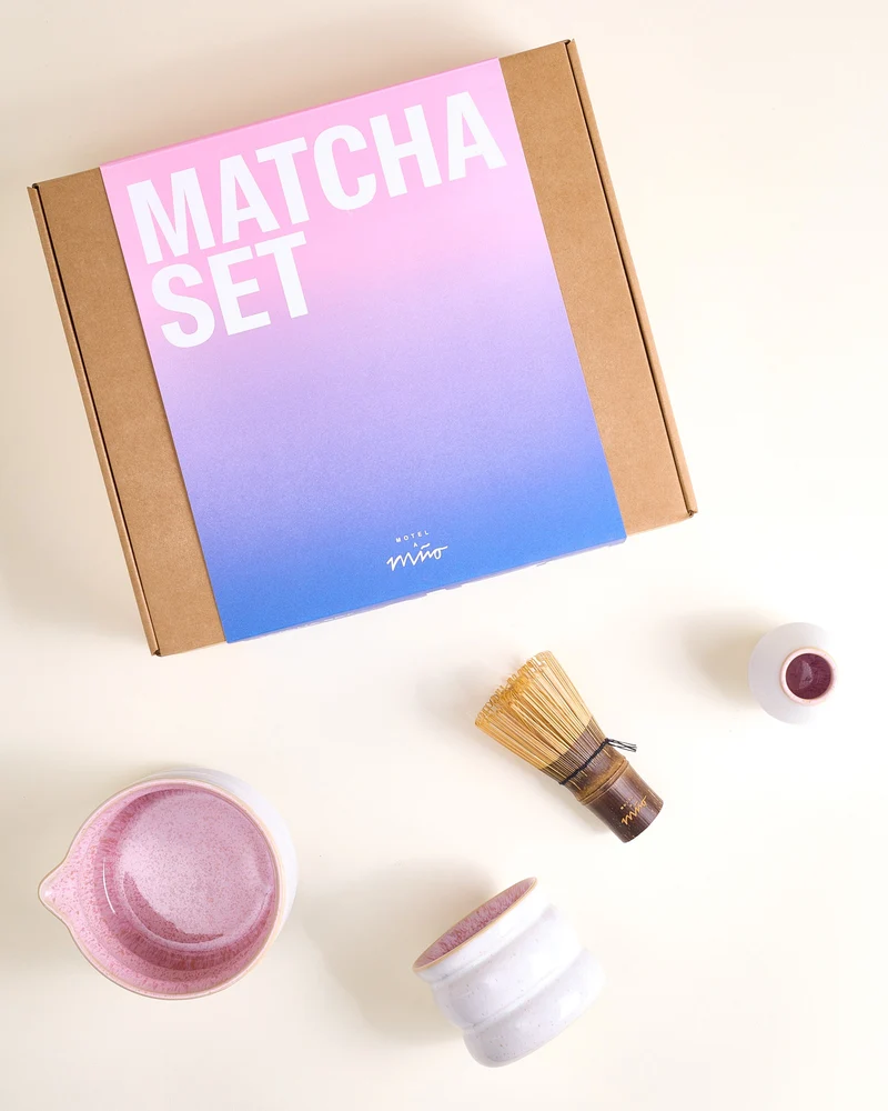 Areia Matcha-Set bubble 4-teilig rosé