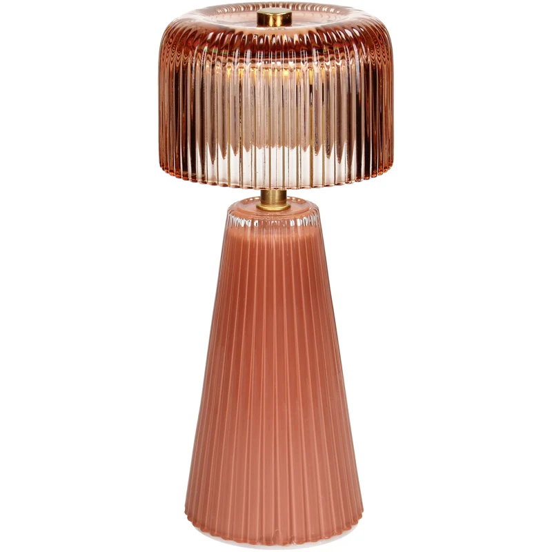 Table Lamp LED Stripes Glass Terra 10x10x23cm