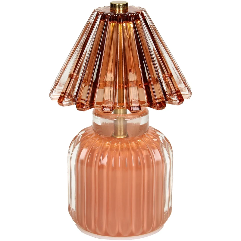 Table Lamp LED Stripes Glass Terra 12x12x19.5cm
