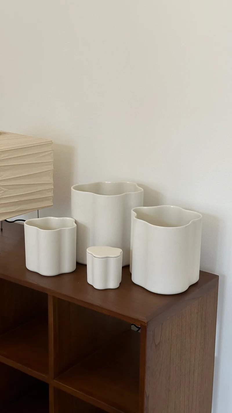 Cloud Jar Set, white, All 4 sizes