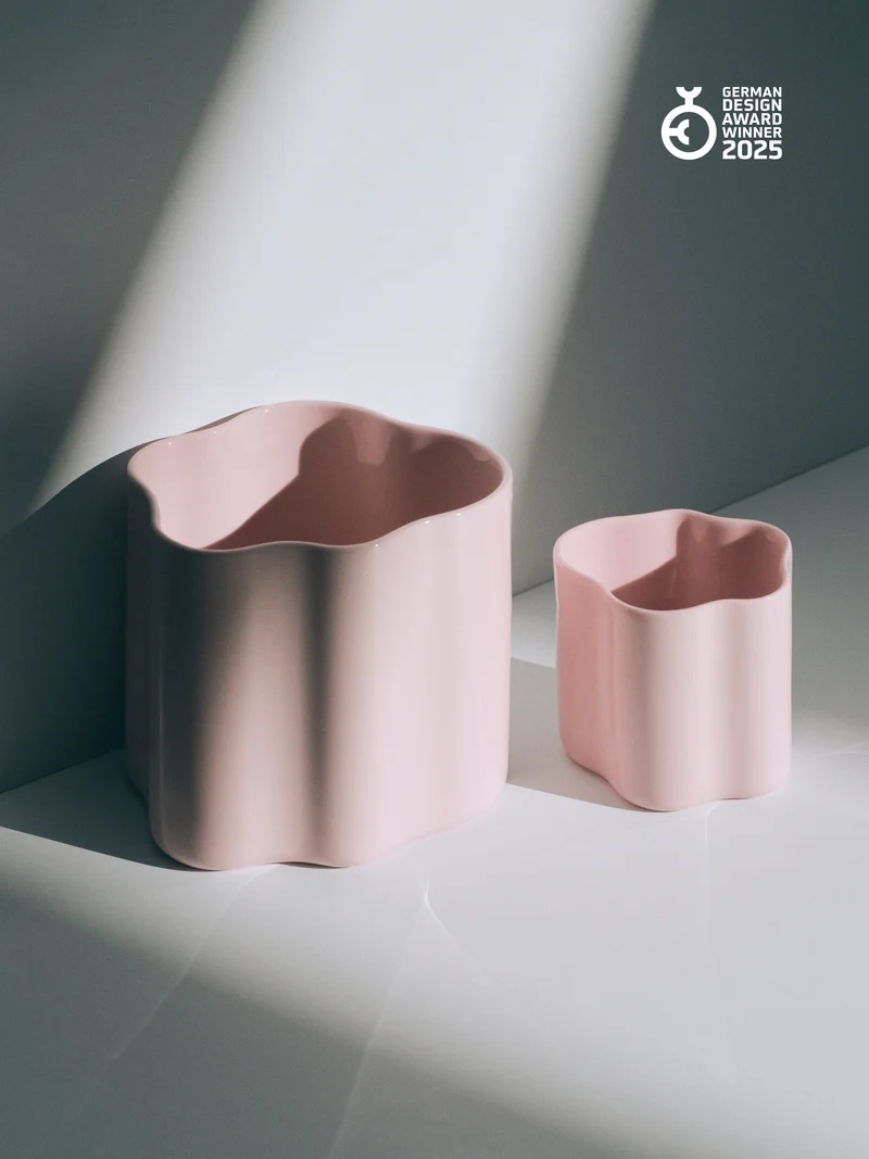 Cloud Jar Set, milky pink, small + medium