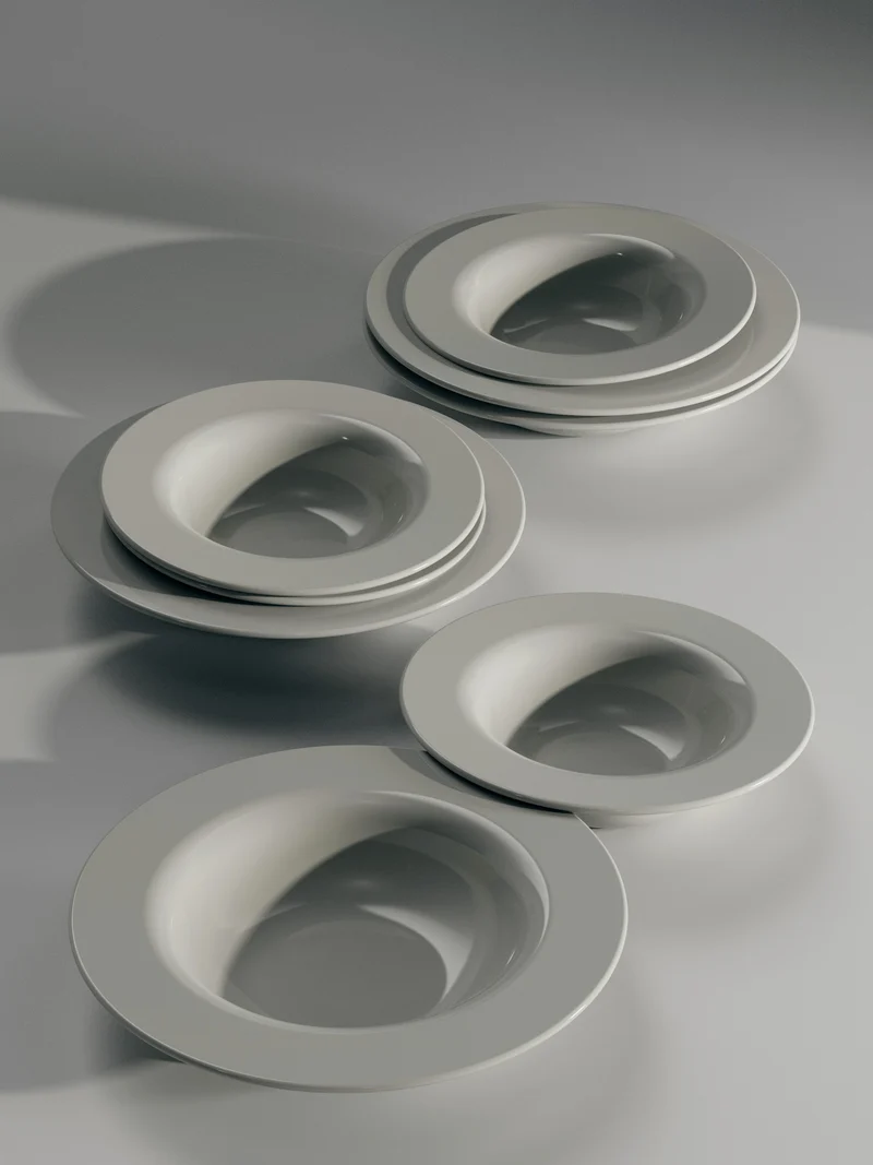 Deep Plate Set, 8 pieces