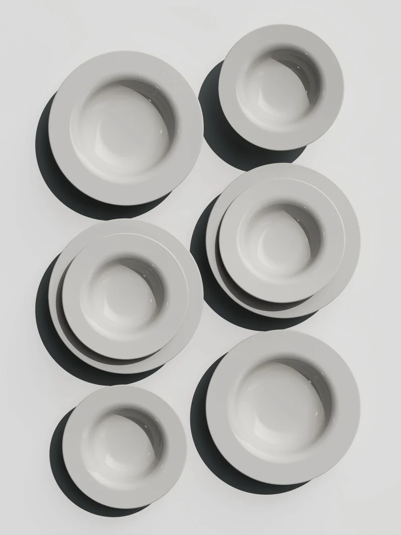 Deep Plate Set, 8 pieces