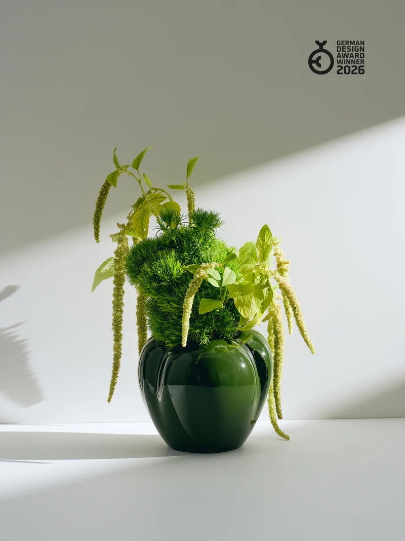Mini Poppy Vase, racing green