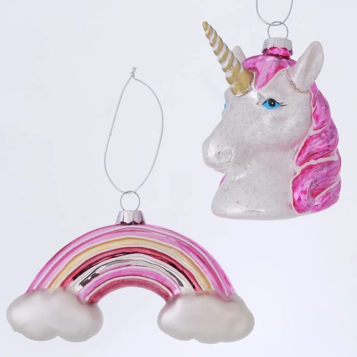 Weihnachtsanhänger Unicorn/Rainbow