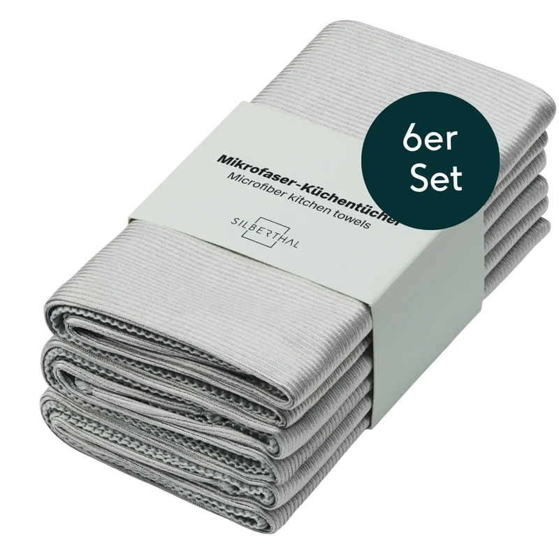 Mikrofaser Geschirrtuch 6er Set