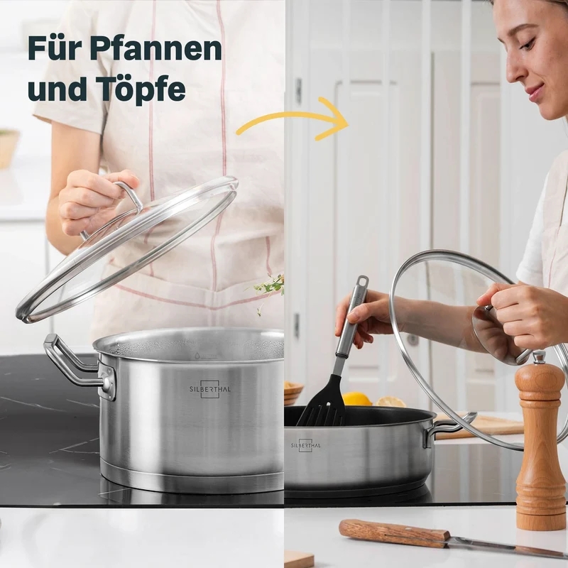Glasdeckel für 24 cm Pfannen