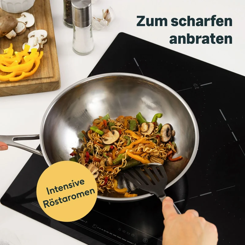 Wok Unbeschichtet 28 cm