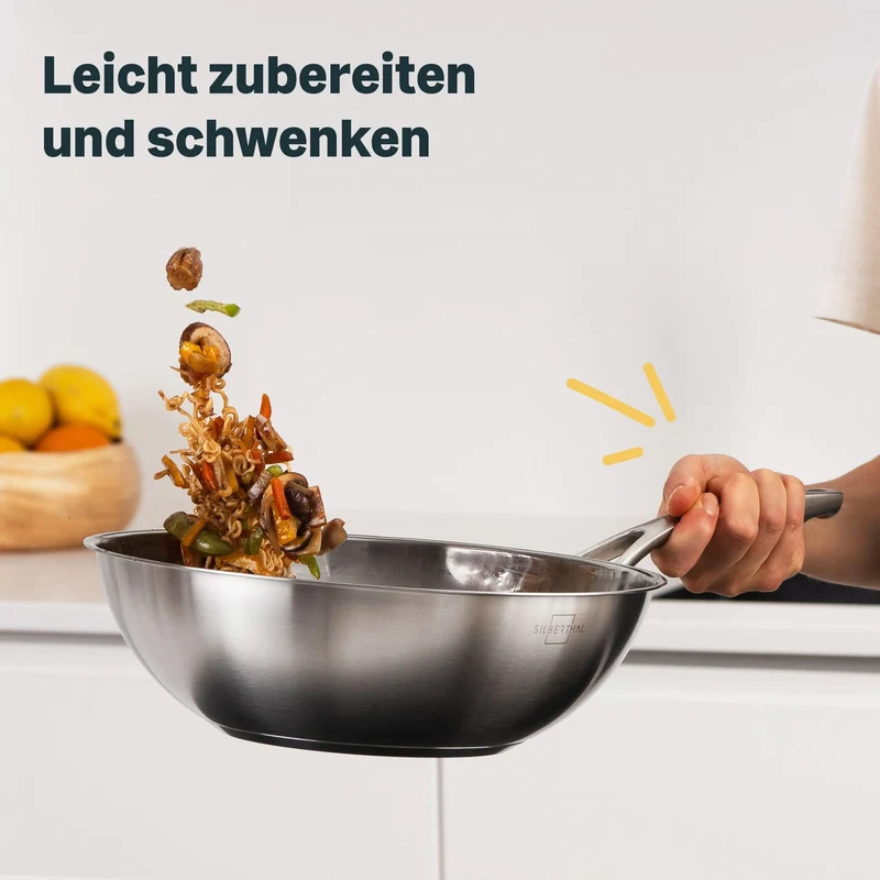 Wok Unbeschichtet 28 cm