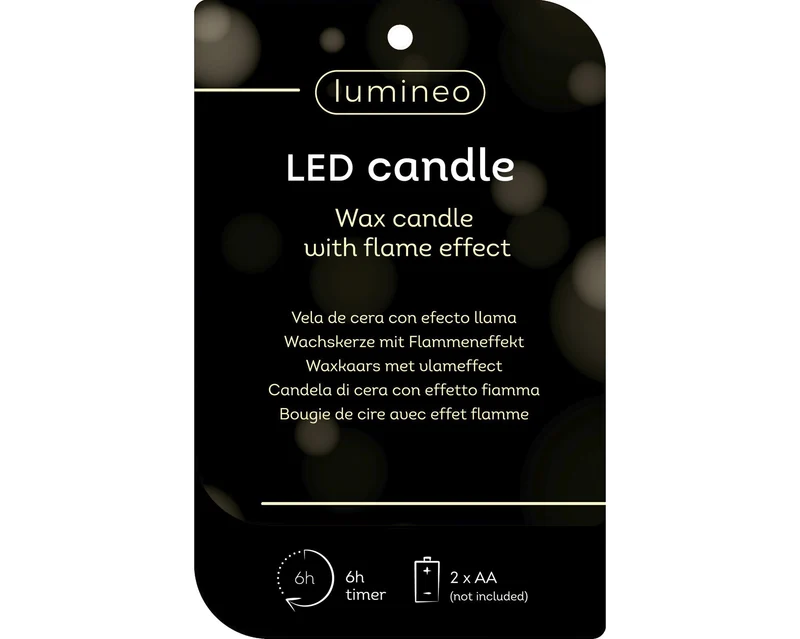 LED kaars Dennenappel wax binnen creme D10,5 H15,6cm