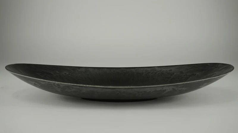 Ovale Schale Grau 40x17x6cm