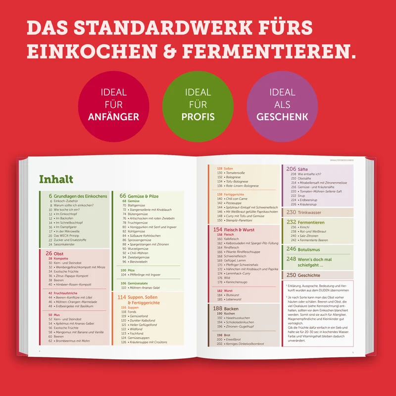 NEU! Das Original Einkochbuch zum Einkochen & Fermentieren