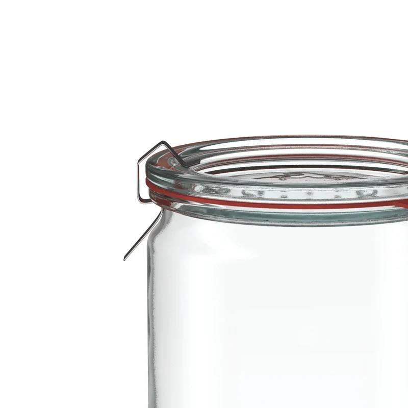Zylinderglas 975 ml mit Glasdeckel (6 St.)