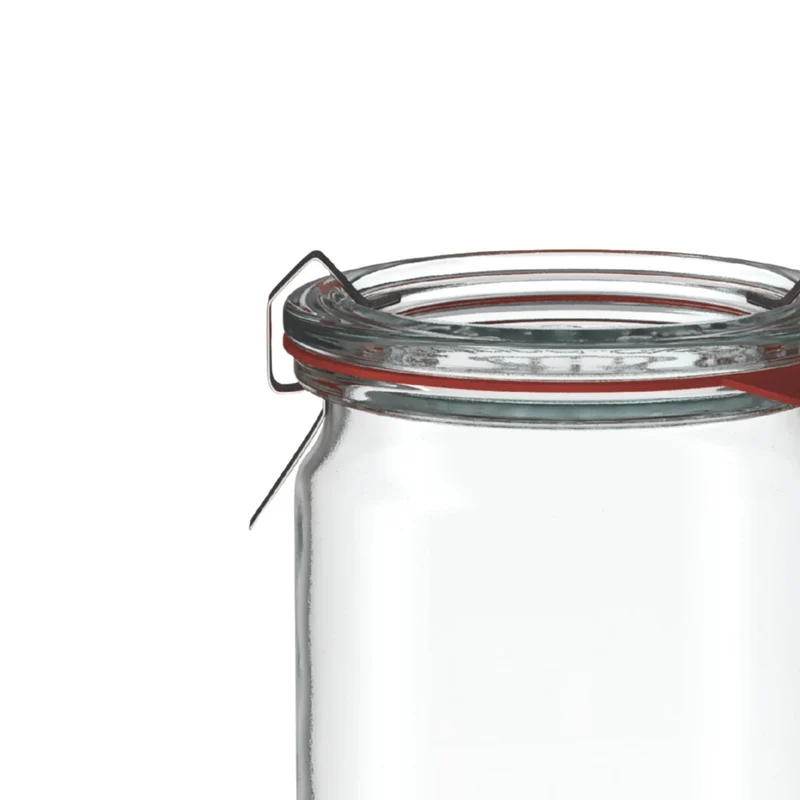 Zylinderglas 550 ml mit Glasdeckel (6 St.)