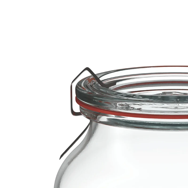 Schmuckglas 190 ml mit Glasdeckel (12 St.)