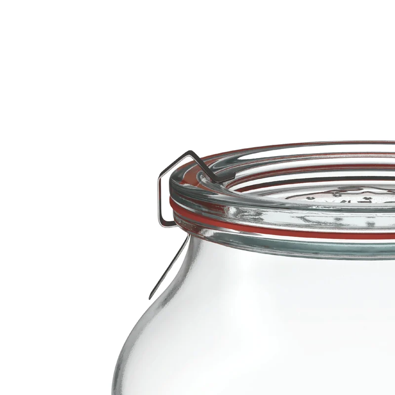 Schmuckglas 500 ml mit Glasdeckel (6 St.)